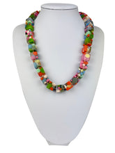 Jackie Brazil "Carlo Spotted Cubes" Spring Colour Spots Resin Necklace 50cm ( N1396 )