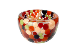 Jackie Brazil "Petit Balls" Party Mix Spots Solid Round Resin 5cm Bangle ( B2521 )