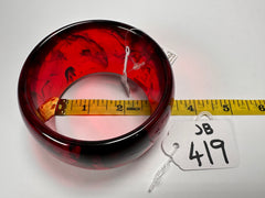 Jackie Brazil "Carmen" Tortoise 5cm Resin Bangle ( B2500 )