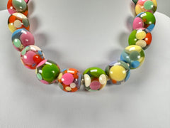 Jackie Brazil "Spotted Balls" Spring Colour Spots Resin Necklace 50cm ( N1500 )