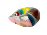 Jackie Brazil "Mistico" Liquorice Pop Art Colour Mix Resin Ring ( R0151 ) UK O / USA 7