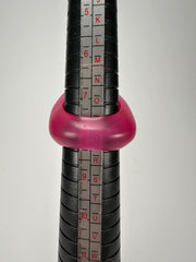 Jackie Brazil "Rose" Dark Pink Resin Rose Ring ( R0585 ) Size UK Q / US 8