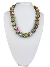 Jackie Brazil "Cat Eyes" Mix Colours Liquorice Balls Resin Necklace 50cm ( N0894 )