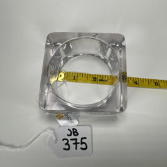 Jackie Brazil "Solid Square" Crystal 4cm Bangle ( B2056 )