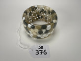 Jackie Brazil "Petit Balls" Cream Mix Spots Solid Round Resin 5cm Bangle ( B2521 )
