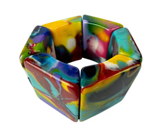 Jackie Brazil "Sabrina" Kandinsky Elasticated Bracelet ( B0225 )