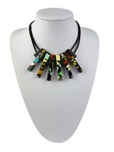 Jackie Brazil "Aztec" Art Deco Resin On Choker Necklace ( N3060 )