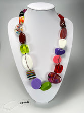 Jackie Brazil "Indiana" Mix Colours Multi-Bead Medium Resin 70cm Necklace ( N0033 )