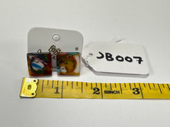 Jackie Brazil "Kandinsky" Small Square Resin Earrings ( E0074 )