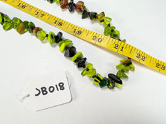 Jackie Brazil "Orient Express" 1 Strand Small Light Green Mix Bead Long 110cm Necklace ( N3571 )