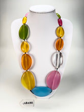 Jackie Brazil "Transparent" Summer Frost Long Flat Riverstones 65cm Necklace ( N3700 )