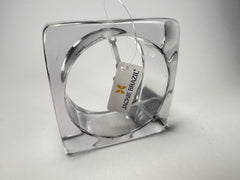 Jackie Brazil "Solid Square" Crystal 4cm Bangle ( B2056 )