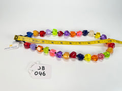 Jackie Brazil "Camille" Transparent Carnaval Mix Small Stones 55cm Necklace ( N0070 )