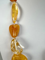 Jackie Brazil "Indiana" Gold Mix Multi-Bead Medium Resin 70cm Necklace ( N0033 )