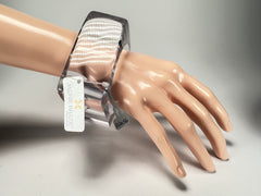 Jackie Brazil "Solid Square" Crystal 4cm Bangle ( B2056 )