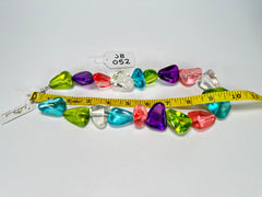 Jackie Brazil "Diamonds" Transparent Summer Mix Flintstone Bone 55cm Necklace ( N0061 )