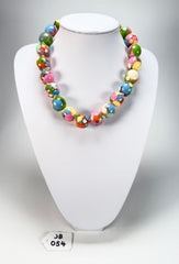 Jackie Brazil "Spotted Balls" Spring Colour Spots Resin Necklace 50cm ( N1500 )