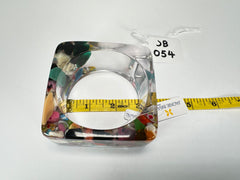 Jackie Brazil "Solid Square" Cascade 4cm Bangle ( B2056 )