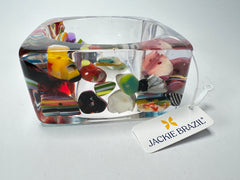 Jackie Brazil "Solid Square" Cascade 4cm Bangle ( B2056 )