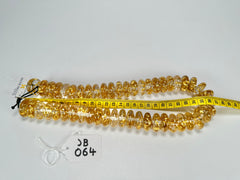 Jackie Brazil "Ana" Gold Flakes Resin Wheels 50cm Necklace ( N0042 )