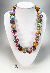 Jackie Brazil "Large Spheres" Kandinsky Long Abstract Necklace 75cm ( N2694 )