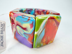 Jackie Brazil "Sabrina" Kandinsky Elasticated Bracelet ( B0225 )