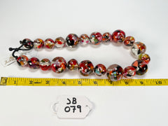 Jackie Brazil "Large spheres" Short Abstract Cascade Necklace 50cm ( N2692 )