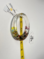 Jackie Brazil "Solid Oval" Cascade 1.3cm Resin Bangle ( B0040 )