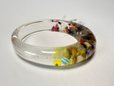 Jackie Brazil "Solid Oval" Cascade 1.3cm Resin Bangle ( B0040 )