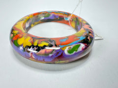 Jackie Brazil "Solid Oval" Kandinsky 1.3cm Resin Bangle ( B0040 )