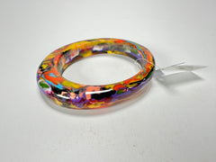 Jackie Brazil "Solid Oval" Kandinsky 1.3cm Resin Bangle ( B0040 )