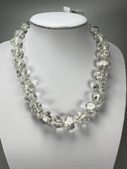 Jackie Brazil "Camille" Silver Flakes Small Stones 55cm Necklace ( N0070 )
