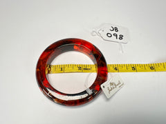 Jackie Brazil "Marble" Red Mix 1.7 cm Bangle ( B1449 )