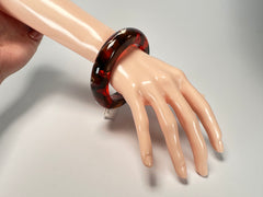 Jackie Brazil "Marble" Red Mix 1.7 cm Bangle ( B1449 )