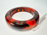Jackie Brazil "Marble" Red Mix 1.7 cm Bangle ( B1449 )