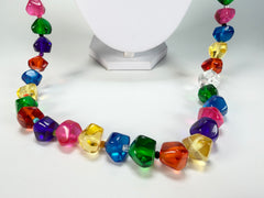 Jackie Brazil "Camille" Transparent Carnaval Mix Small Stones 110cm Necklace ( N0078 )