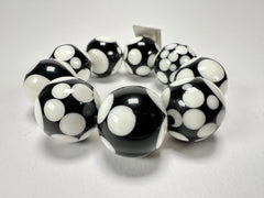 Jackie Brazil "Spots" Spotted Balls On Elastic Resin Bracelet ( B1470 )