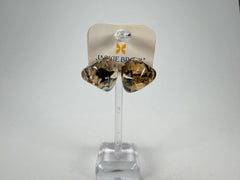Jackie Brazil "Camille" Seaweed Abstract Resin Earrings ( E1053 )