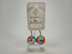 Jackie Brazil "Spots" Spotted Balls Resin Earrings ( E1468 )