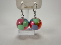 Jackie Brazil "Spots" Spotted Balls Resin Earrings ( E1468 )