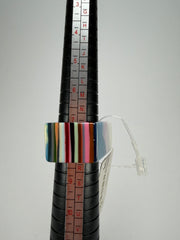 Jackie Brazil "Leda" Liquorice Allsorts Pop Art Colour Mix Resin Ring ( R2269 ) UK P / USA 7.5