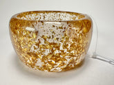 Jackie Brazil "Carmen" Gold Flakes 5cm Resin Bangle ( B2500 )