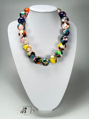 Jackie Brazil "Spotted Balls" Party Mix Spots Resin Necklace 50cm ( N1675 )