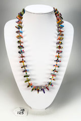 Jackie Brazil "Africa" Liquorice Squares & Beads Mix Colours 70cm Necklace ( N0009 )