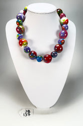 Jackie Brazil "Large Spheres" Kandinsky Short Abstract Necklace 50cm ( N2692 )