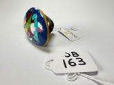 Jackie Brazil "Large Riverstone" Kandinsky Flat Oval Ring ( R3625 ) Size UK- R / US- 8.5