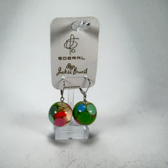 Jackie Brazil "Spots" Spotted Balls Spring Colour Resin Earrings ( E1468 )