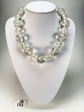 Jackie Brazil "Large spheres" Short Abstract Silver Flakes Necklace 50cm ( N2692 )