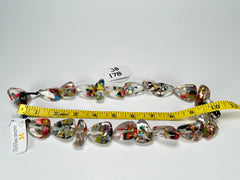 Jackie Brazil "Diamonds" Cascade Flintstone Bone 55cm Necklace ( N0061 )