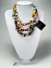 Jackie Brazil "Orient Express" 3 Strand Small Bead Mix Colours Long Choker Necklace ( N3532 )